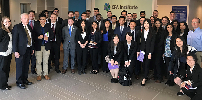 Finance Students Visit CFA Institute