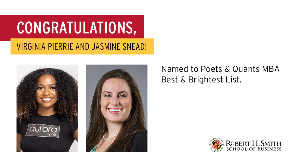 Maryland Smith New Grads Among Class of 2021 Best & Brightest MBAs