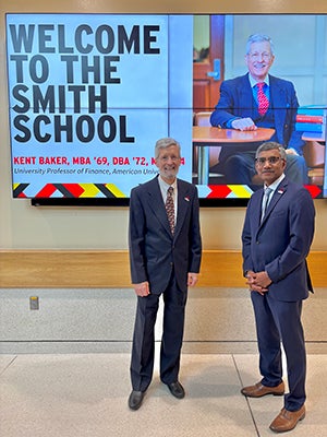 Kent Baker with Prabhudev Konana