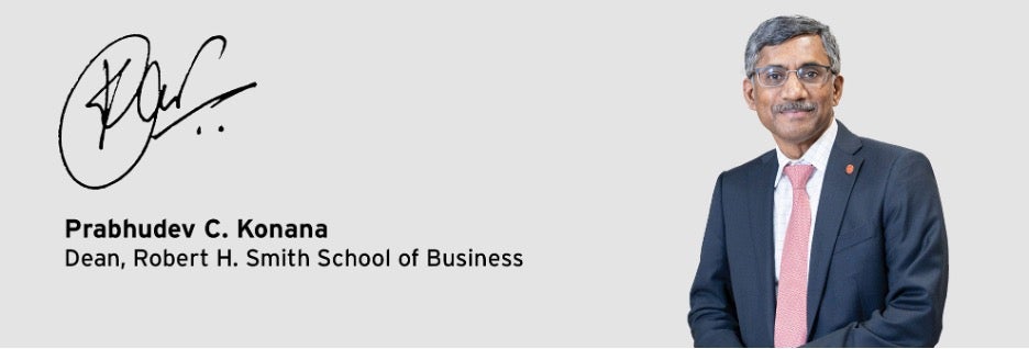 Prabhudec Konana, Dean, Robert H. Smith School of Business
