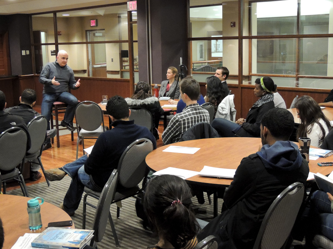 Author Chris Schroeder Speaks to Students