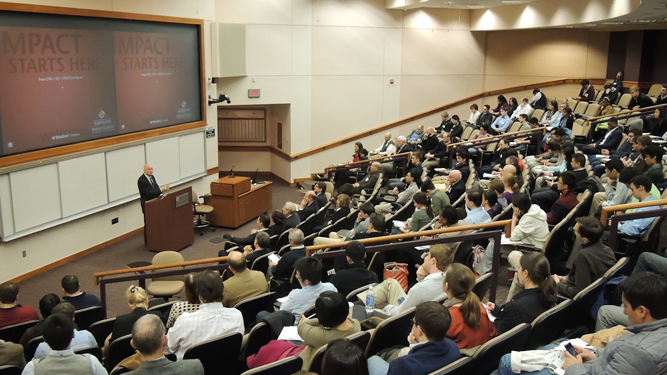 Martin Feldstein Addresses Smith Faculty and Students