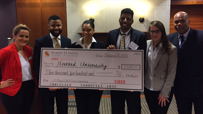 Howard University Wins CIBER’s 3rd Annual Emerging Markets Case Competition With Partner Infosys Limited