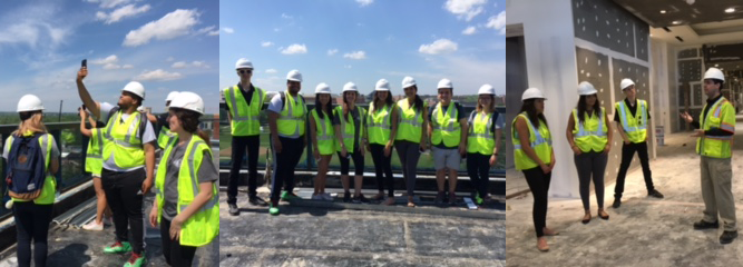 Hospitality Business Fellows Take “Hard Hat” Tour of The Hotel at the University of Maryland