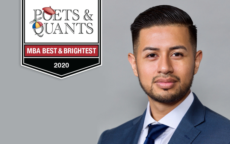 Maryland Smith’s Erick Loyo Selected for Poets & Quants’ Class of 2020 Best & Brightest MBAs