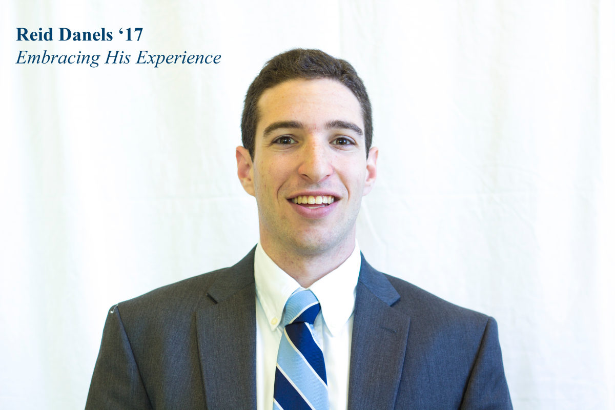 Reid Danels '17 Embraces His Experience