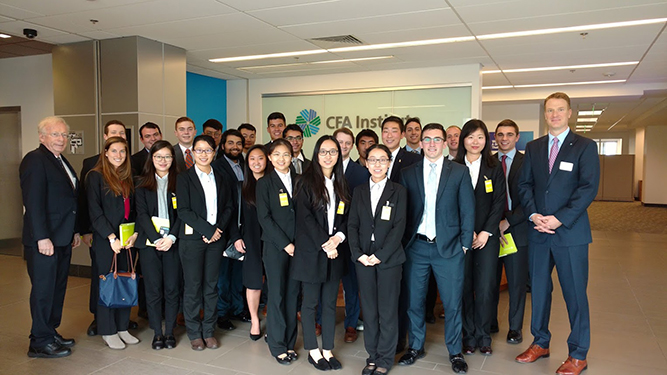 Smith Finance Students Visit CFA Institute