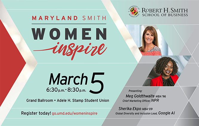 NPR, Google Leaders to Speak at Maryland Smith’s Women Inspire