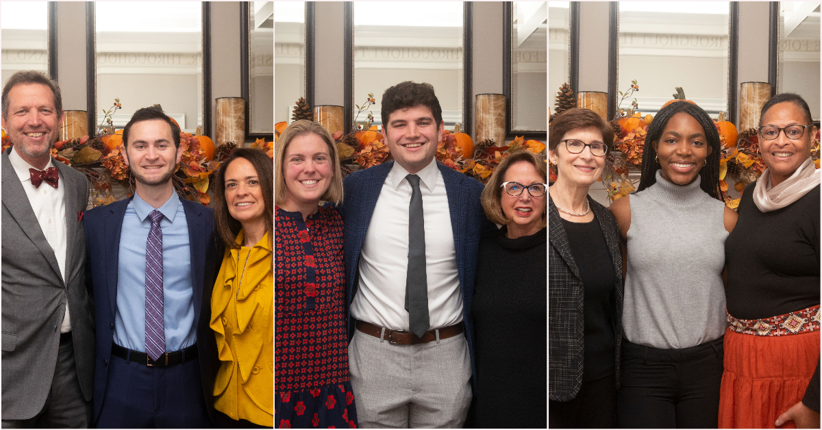 Alexia Ayuk, Nick Bailey and Bradley Polkowitz with their faculty and K-12 teacher mentors