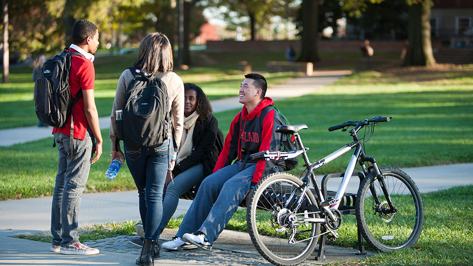 Students talking