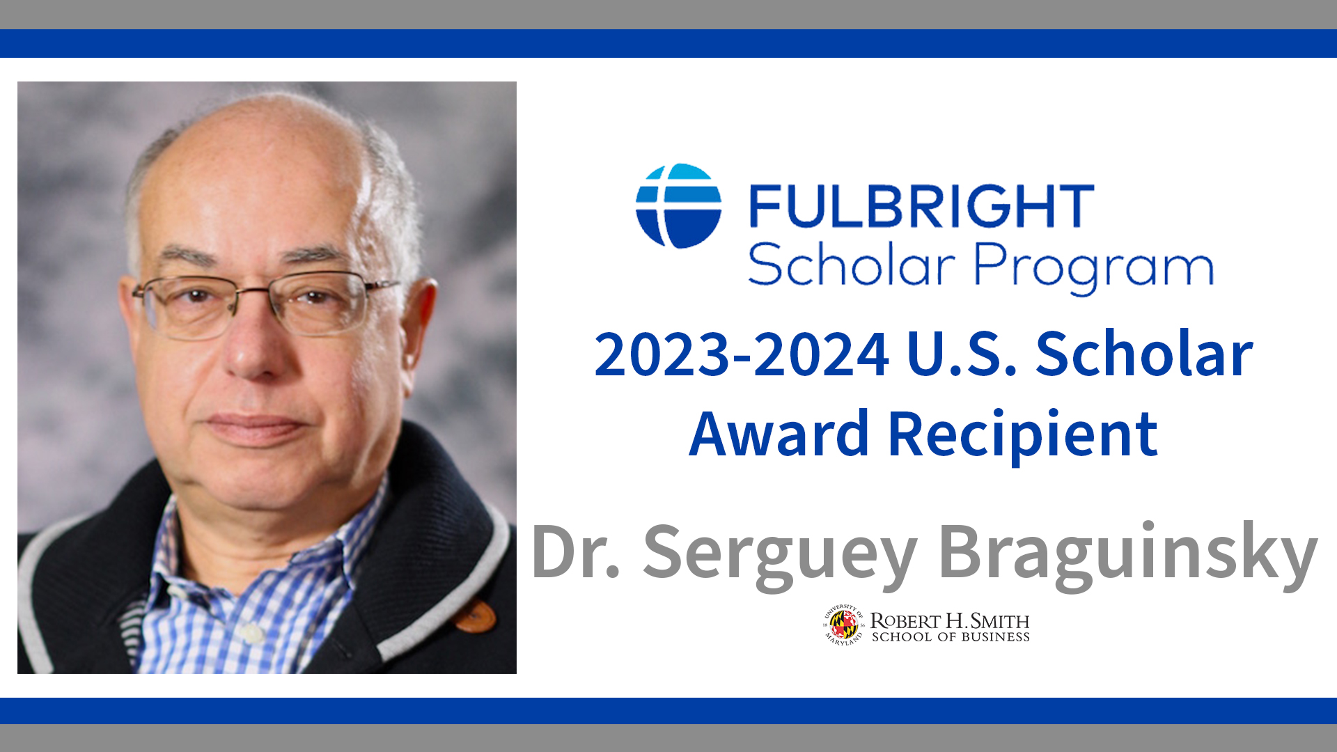 Serguey Braguinsky Selected as Fulbright Scholar for Japan