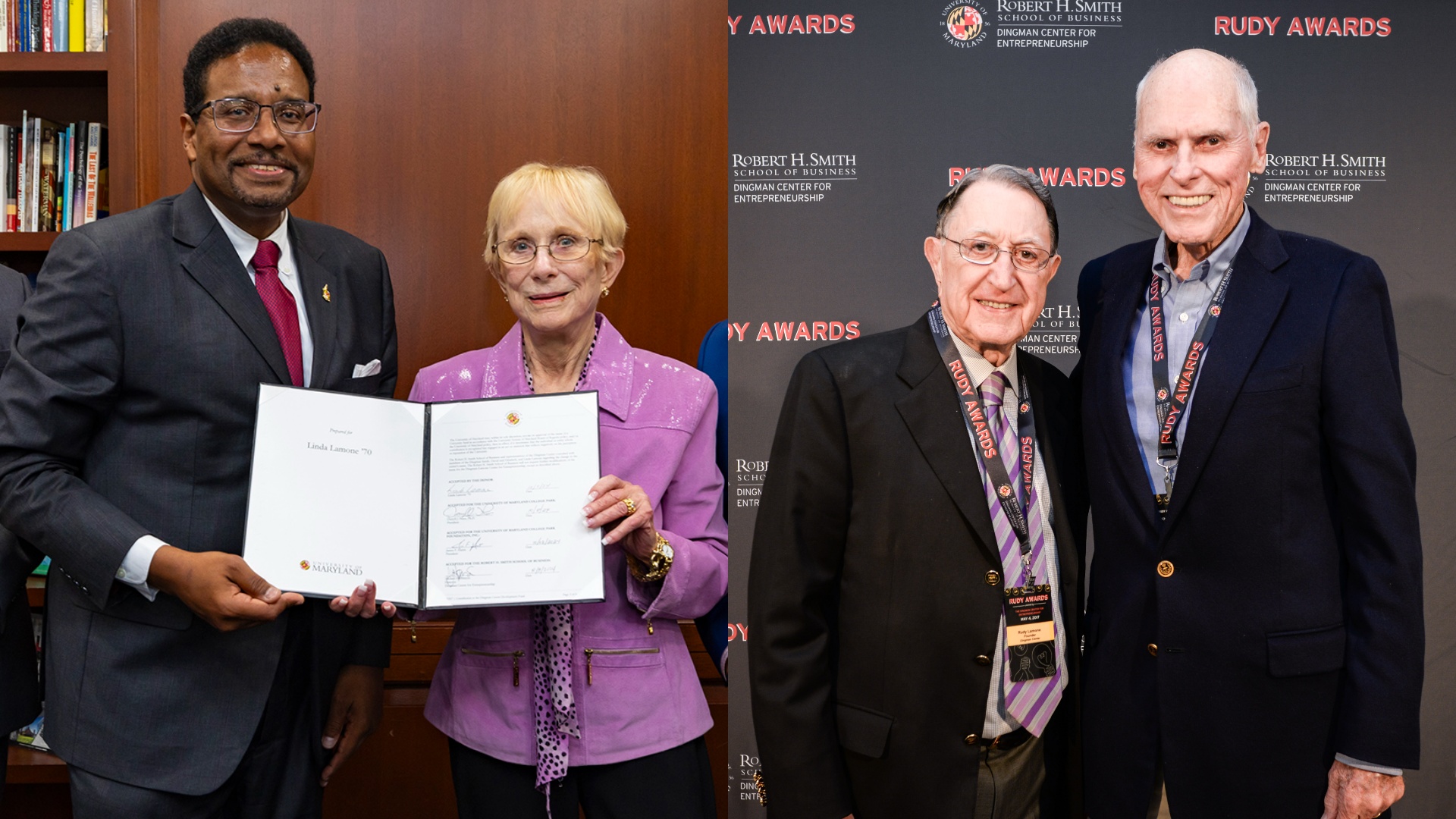The University of Maryland’s Dingman Center for Entrepreneurship has been renamed the Dingman-Lamone Center for Entrepreneurship, honoring Rudy Lamone’s legacy of leadership and innovation.
