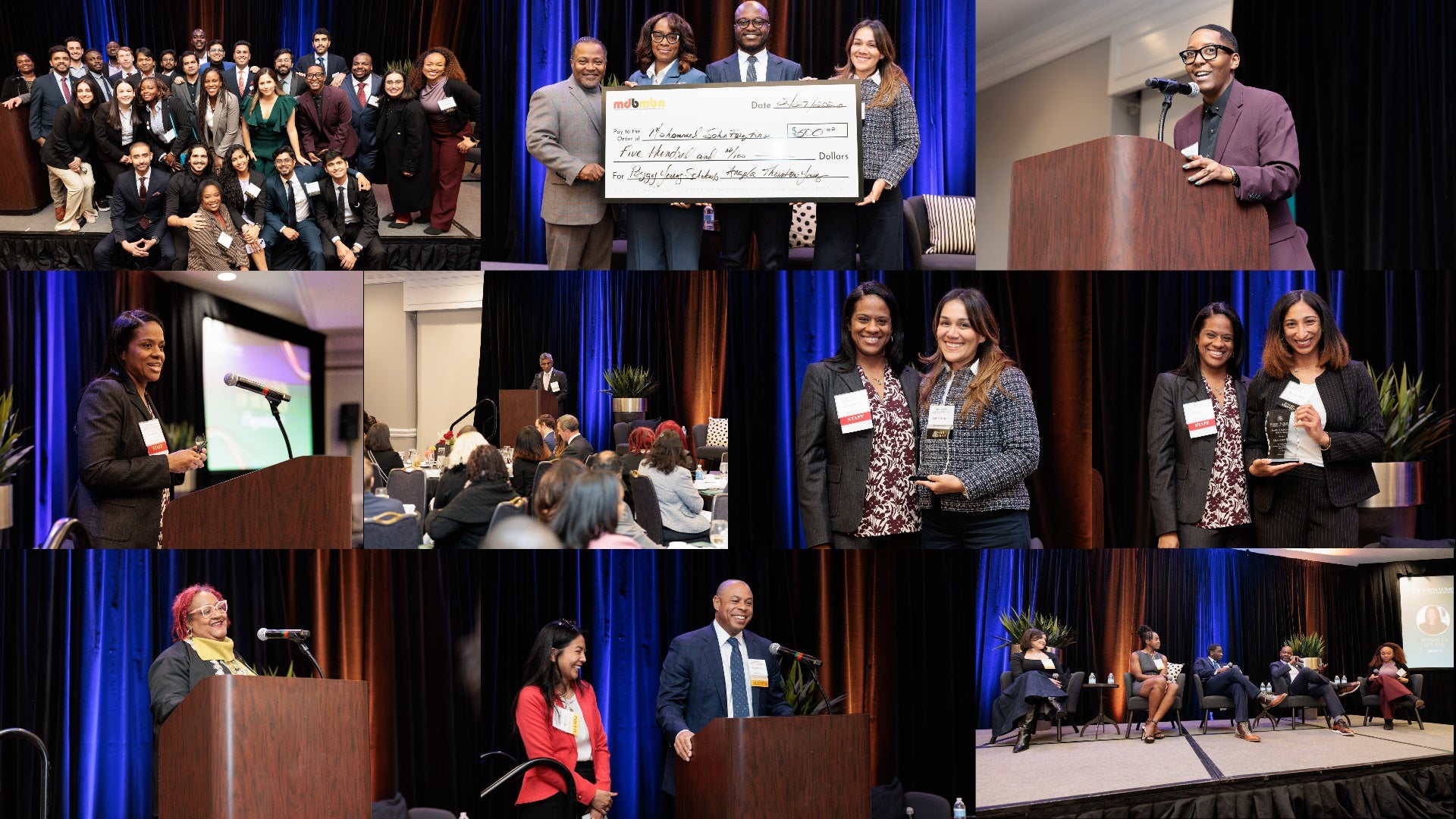 Photos from the Bradford Awards Banquet featuring speakers, scholarship presentations and a panel discussion.