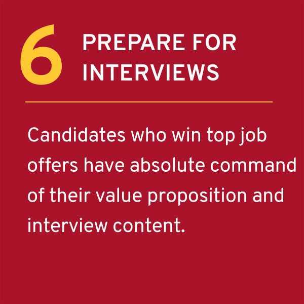 6. Prepare for Interviews